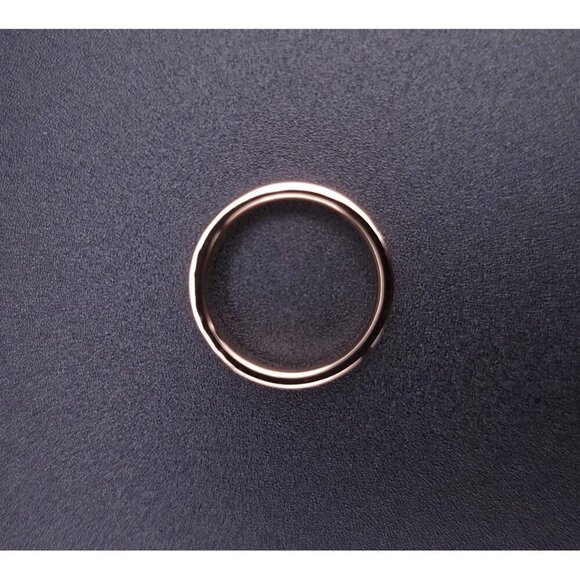 Tiffany & Co 18kt Rose Gold Together Double Milgrain 6mm Wedding Band Size 6.5 - Picture 7 of 15